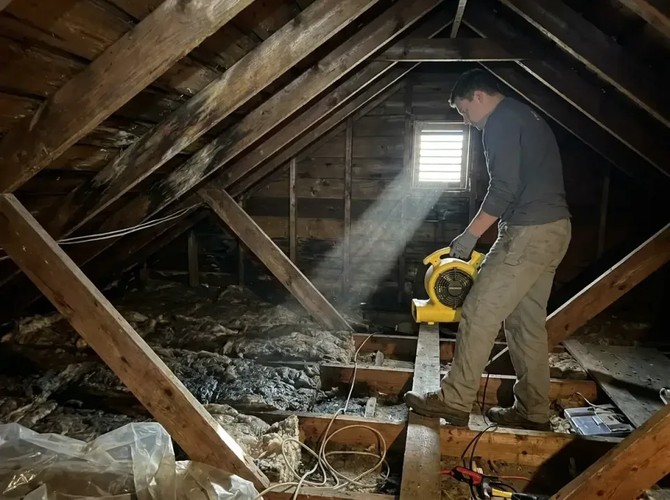 attic-water-damage-drying-proc-007 — frequently asked questions, Emergency Water Extraction & 24/7 Flood Response in Lame De…